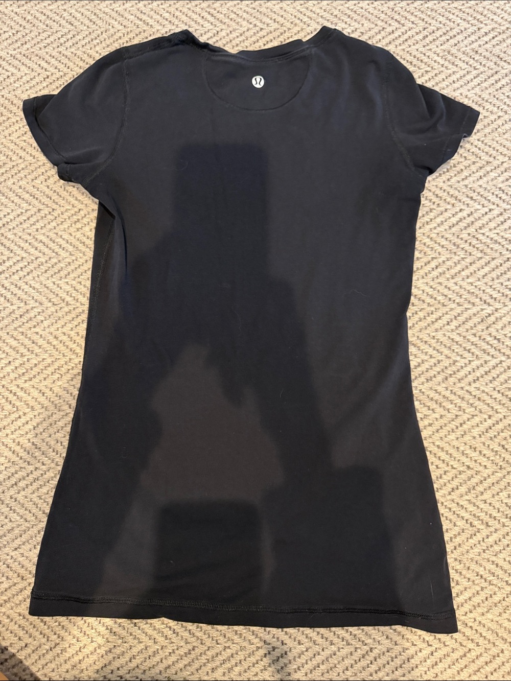 lululemon athletica Black Short-Sleeve Crew Tee